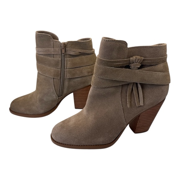 Sole Society Women's Rumi Tassel Bootie Suede Boots Shoesp, Size 9M/40 - Picture 5 of 8